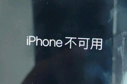 东方苹果服务网点分享锁屏界面显示“iPhone 不可用”如何解决 