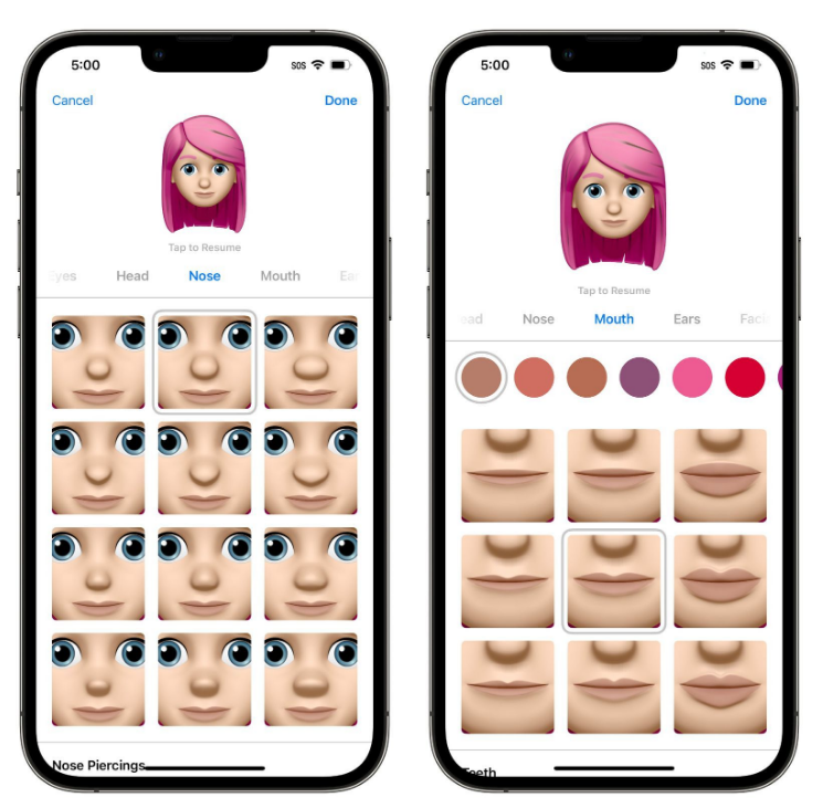 东方苹果手机维修分享​iOS 16中的拟我表情有了哪些变化和升级 